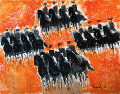 André Brasilier, L'arrivée du Cadre Noir, 2023